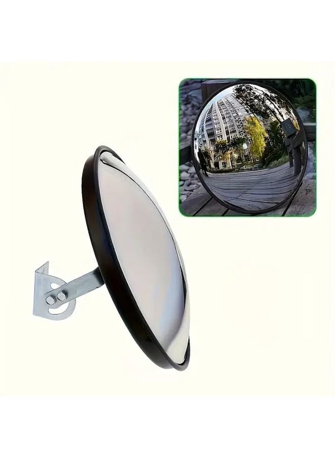 17 72 Inch Wide Angle Concave Safety Mirror Polycarbonate ABS Indoor Outdoor - Image 2